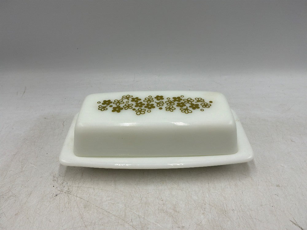 Pyrex Crazy Daisy Butter Dish